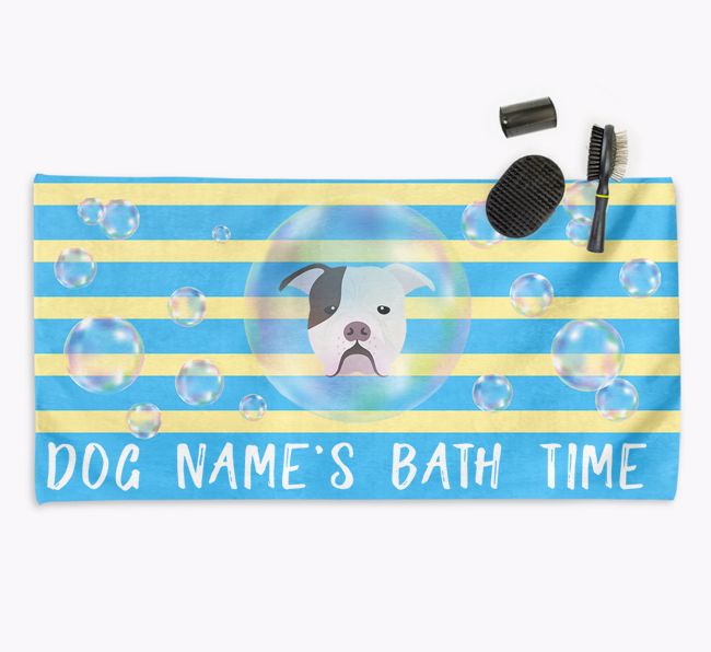 'Bathtime' Personalised Towel for your {breedCommonName}